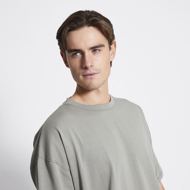 Heavy boxy tee "Mikael" Green